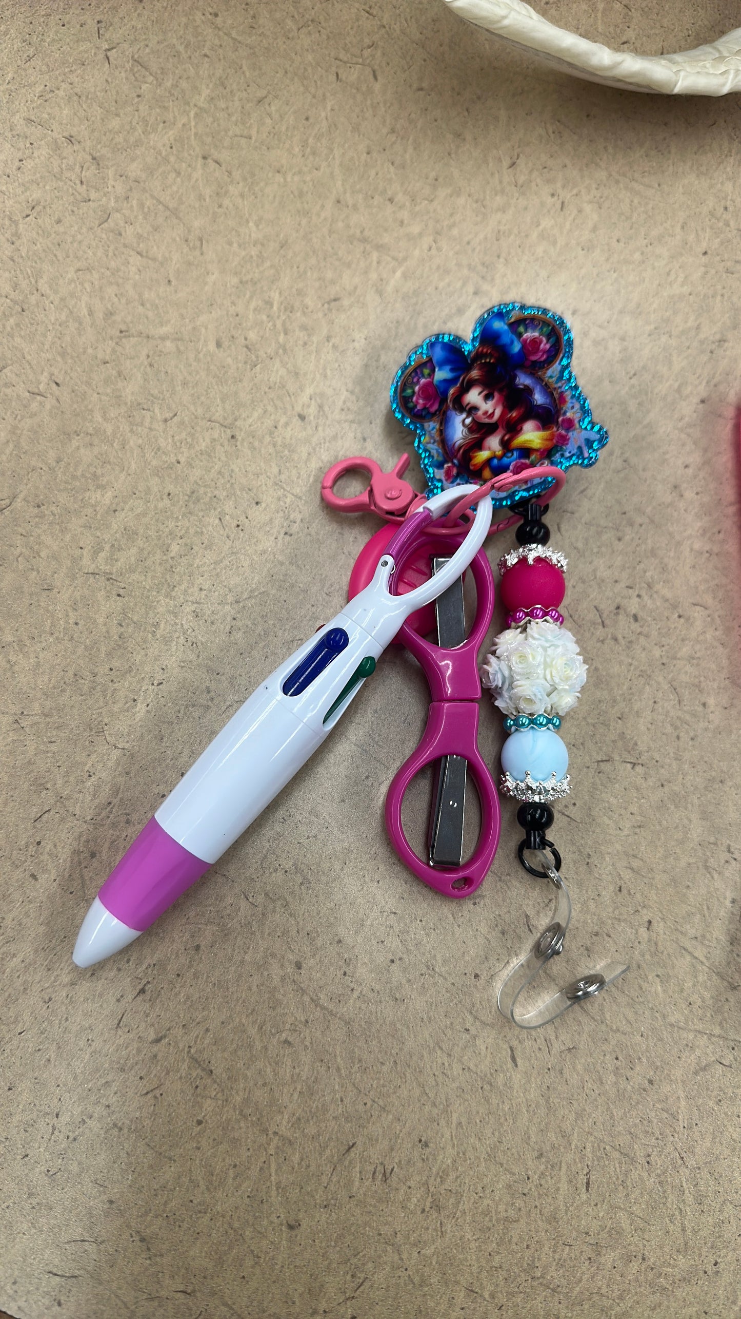 Belle Badge Reel with Accessories
