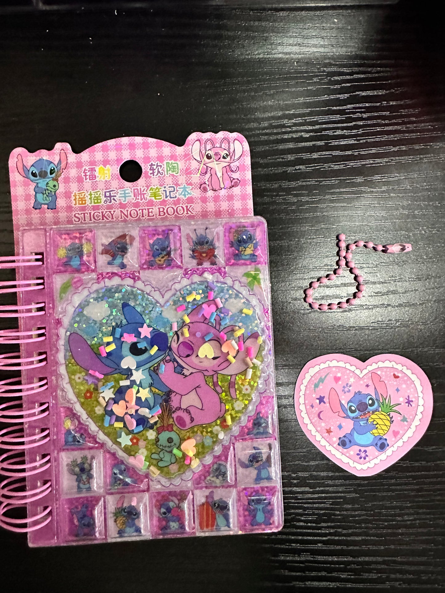 Stitch & Angel Notebook & Sticker Book