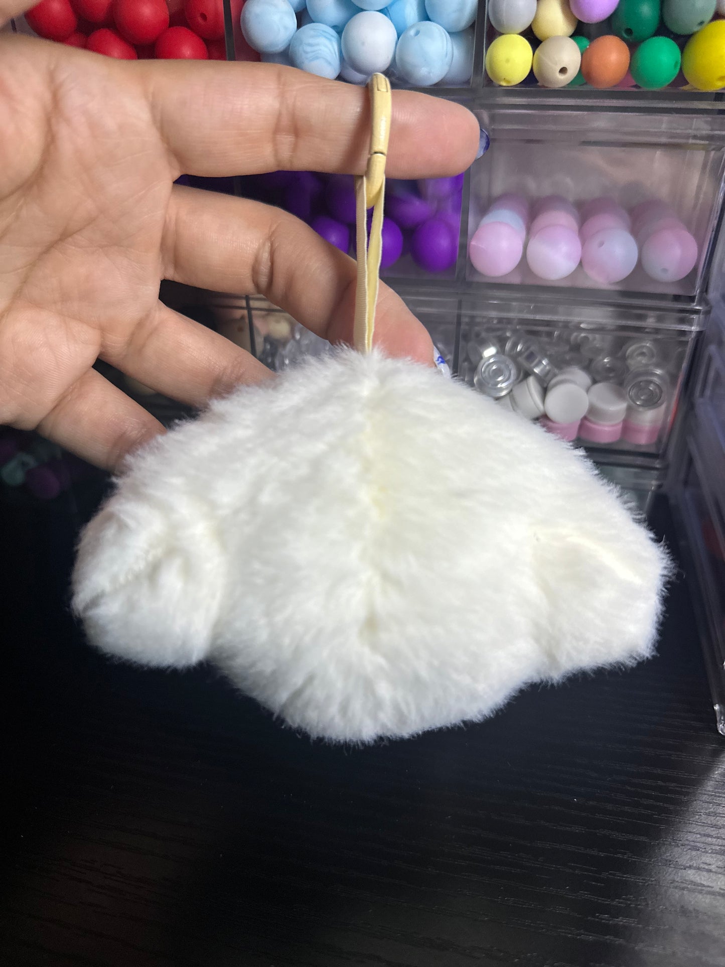 White Cry Baby Keychain