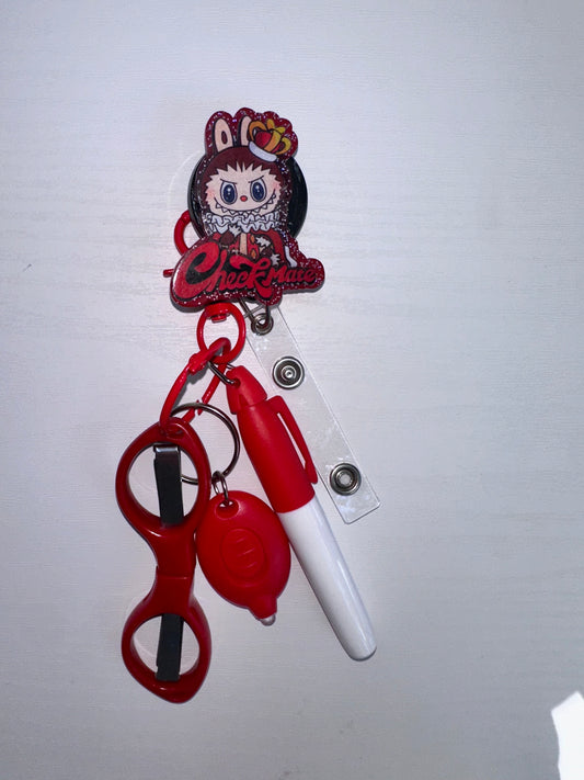 Labubu Badge Reel with Accessories Set