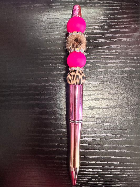 Pink & Leopard Pen
