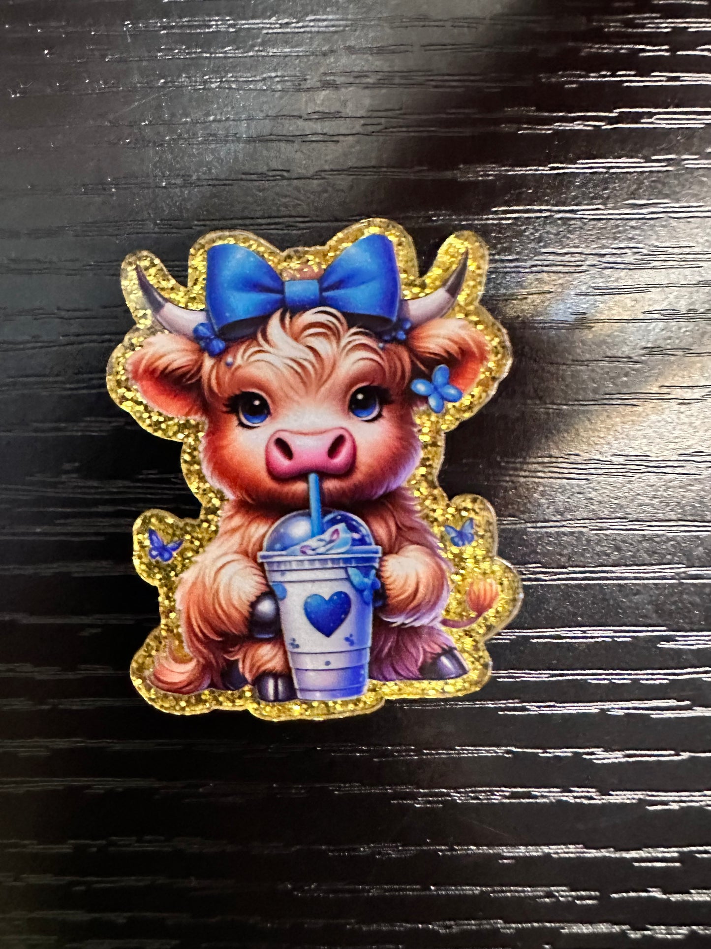 Cow Badge Reel/Pop Socket