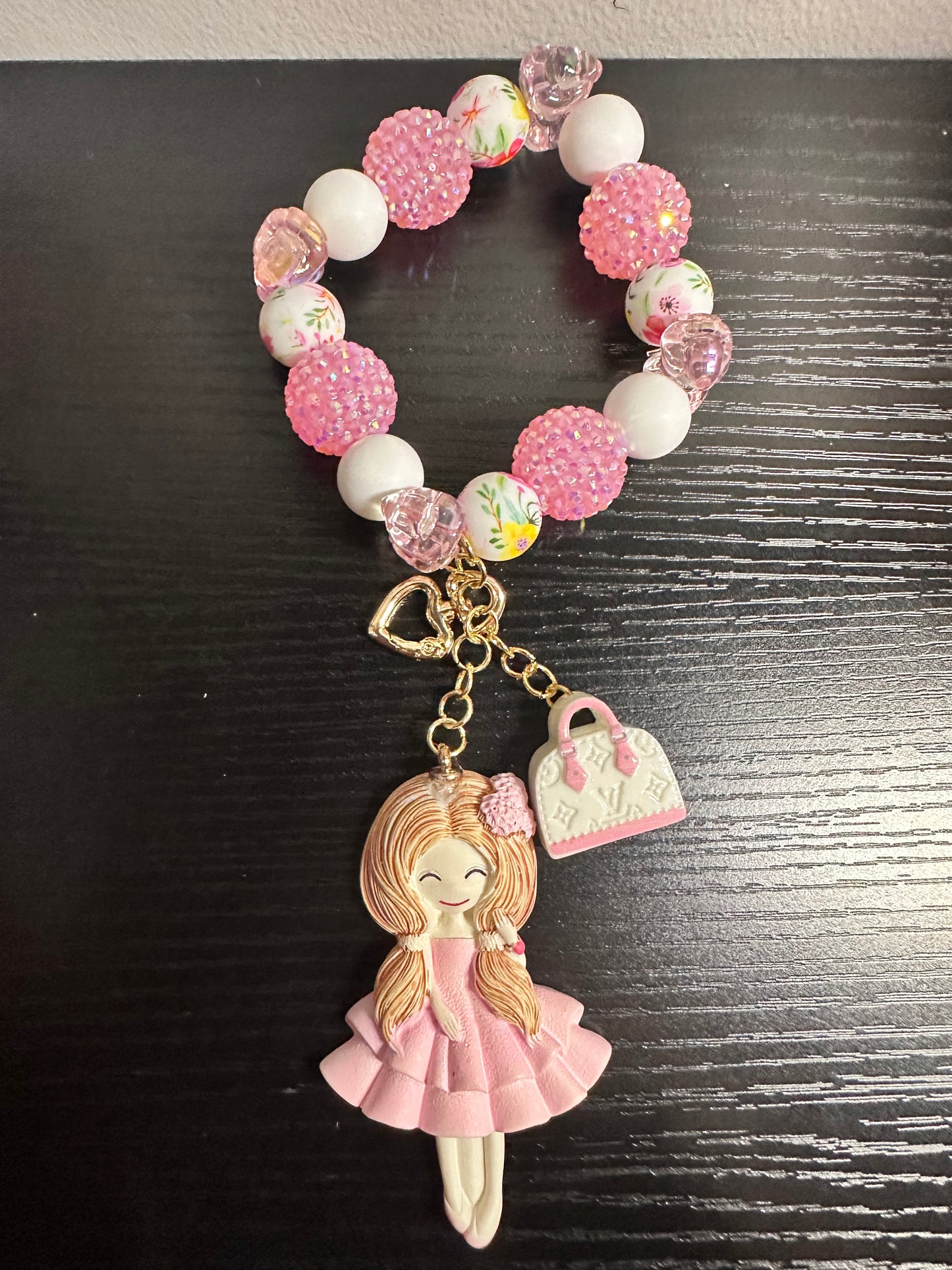 Just A Girl Keychain