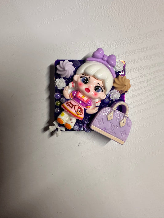 Custom Purple Junk Pop Socket