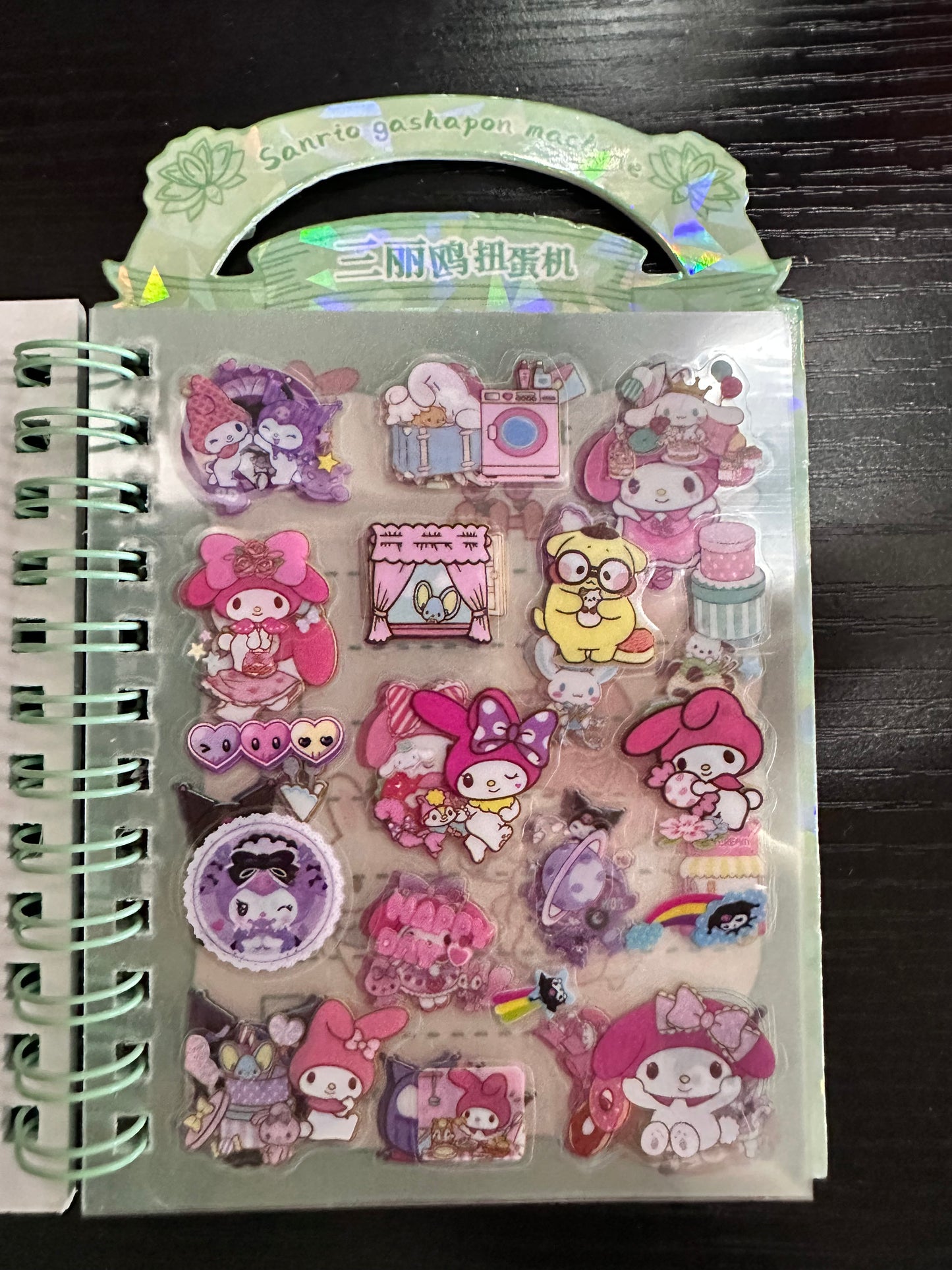 Kuromi Notebook & Sticker Book