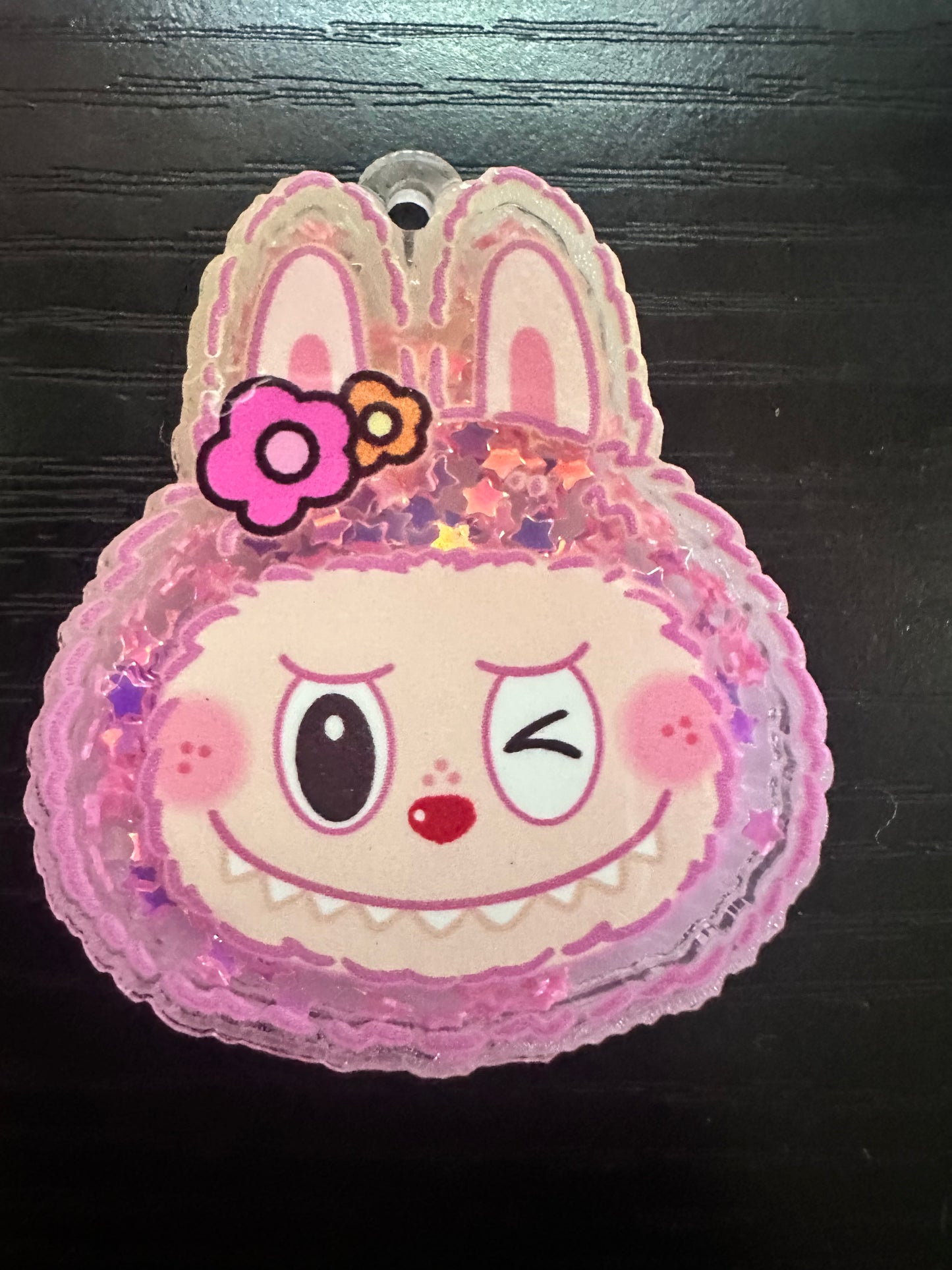 Labubu Shaker Badge Reel/Pop Socket