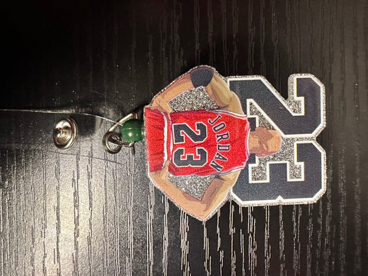 Michael Jordan Badge Reel/Pop Socket