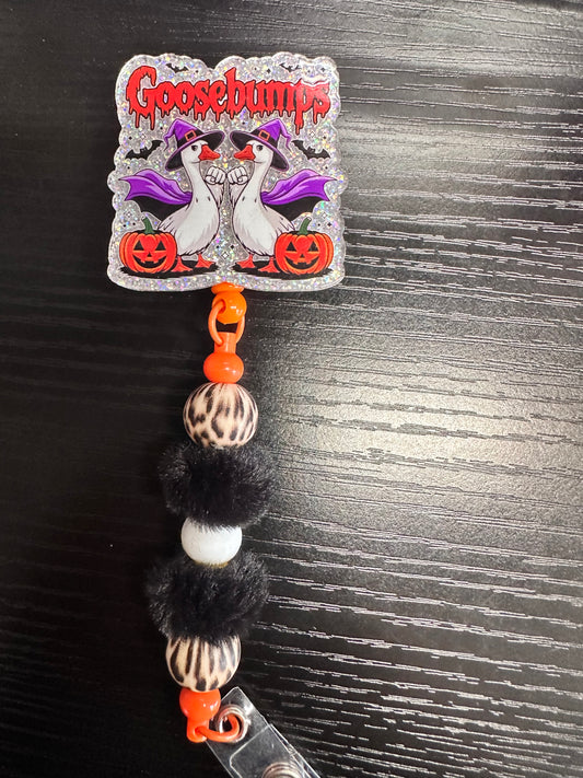 Gooseebumps Retractable Badge Reel or Pop Socket