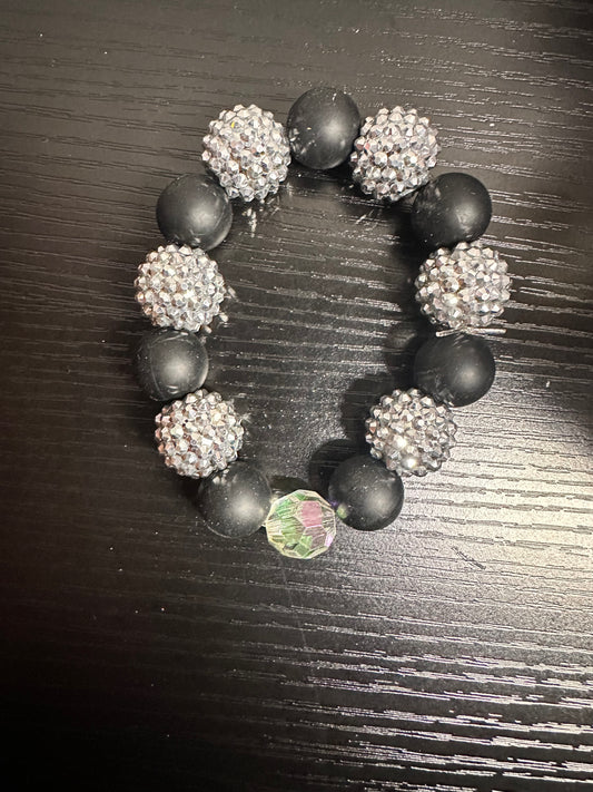 Black/Silver Keychain