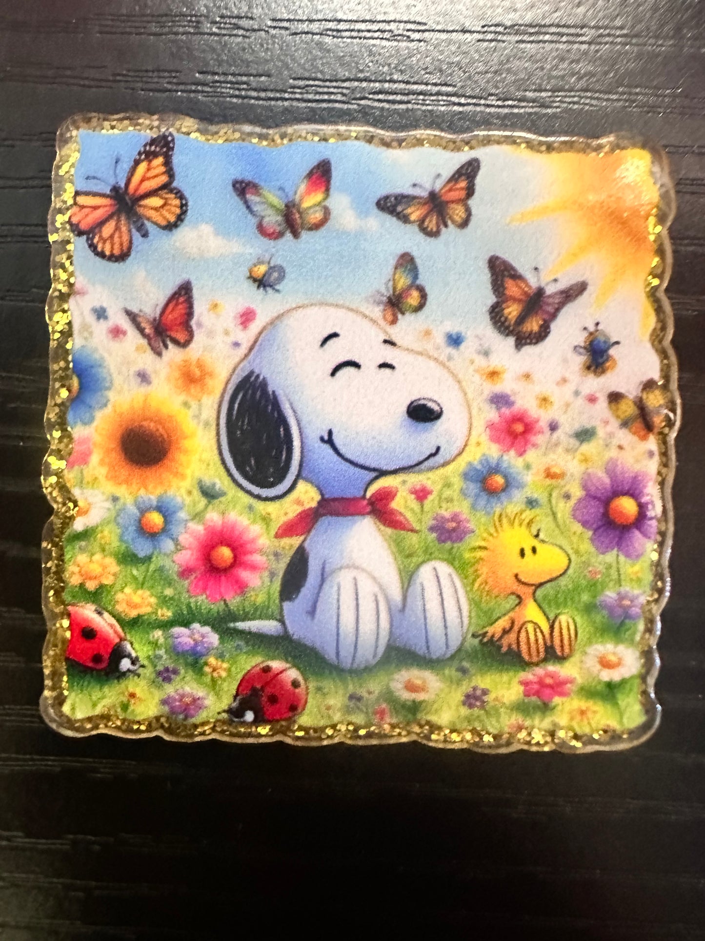 Snoopy Badge Reel/Pop Socket